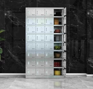 32-door stainless steel plate cabinet