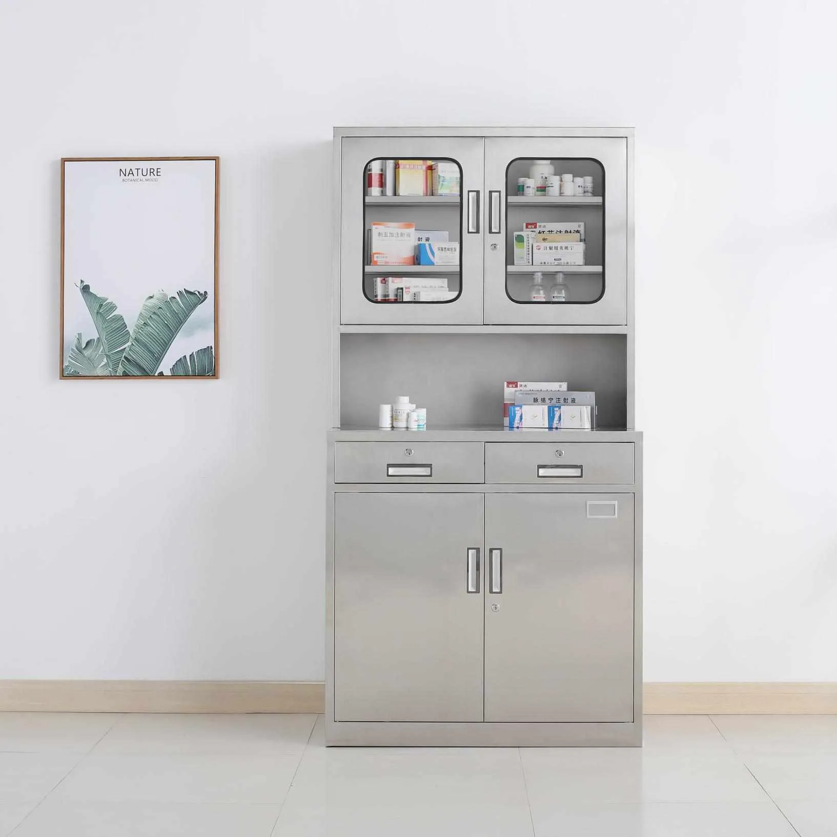 stainless steel medicine cabinet