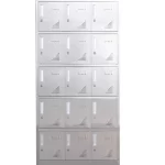 15-door stainless steel locker