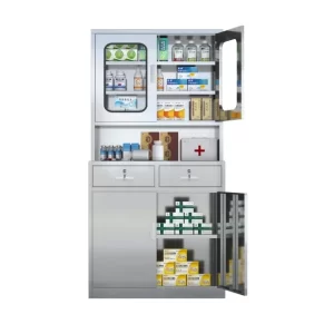 2-door stainless steel medicine cabinet