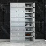 24-door stainless steel plate cabinet