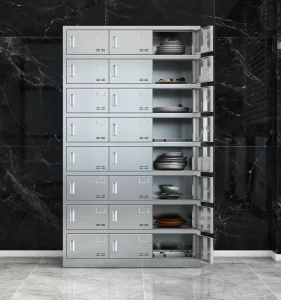 24-door stainless steel plate cabinet