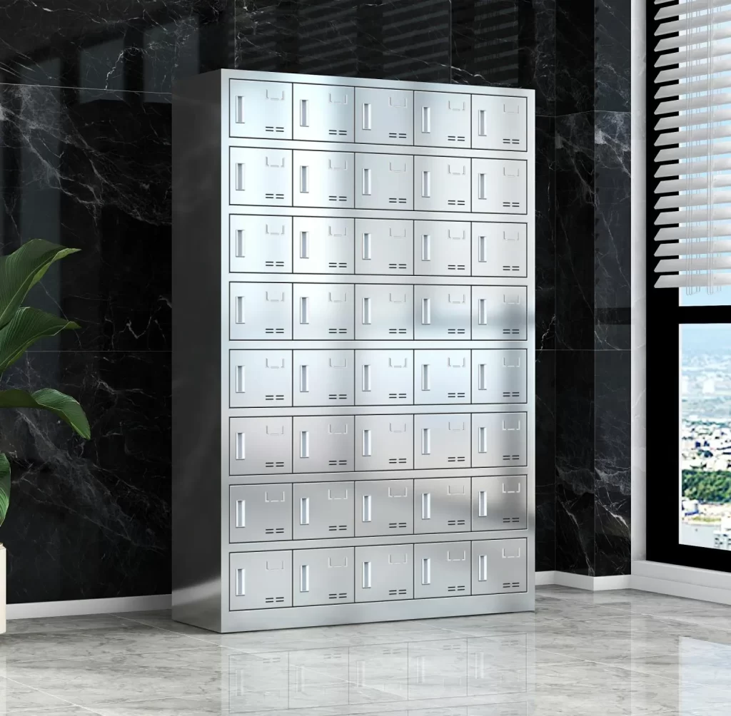 40-door stainless steel plate cabinet