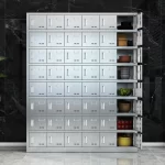 48-door stainless steel plate cabinet