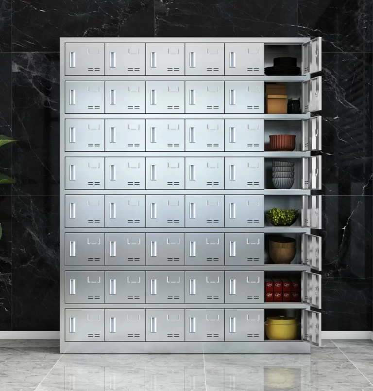 48-door stainless steel plate cabinet