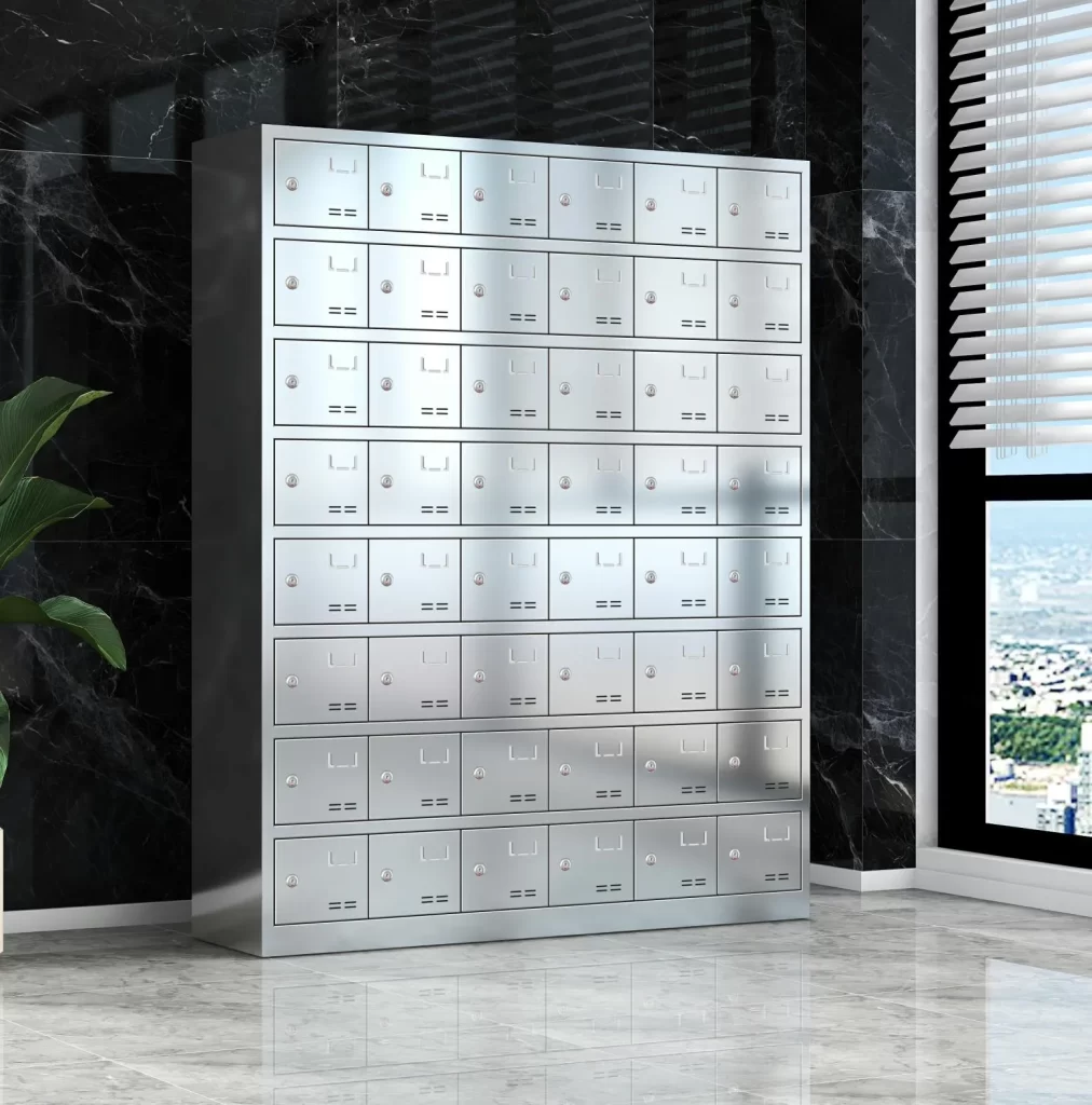 48-door stainless steel plate cabinet