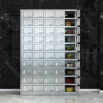 50-door stainless steel plate cabinet