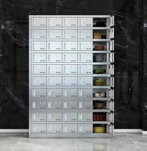 50-door stainless steel plate cabinet