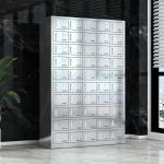 50-door stainless steel plate cabinet