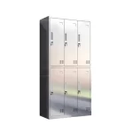 6-door stainless steel locker