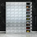 60-door stainless steel plate cabinet