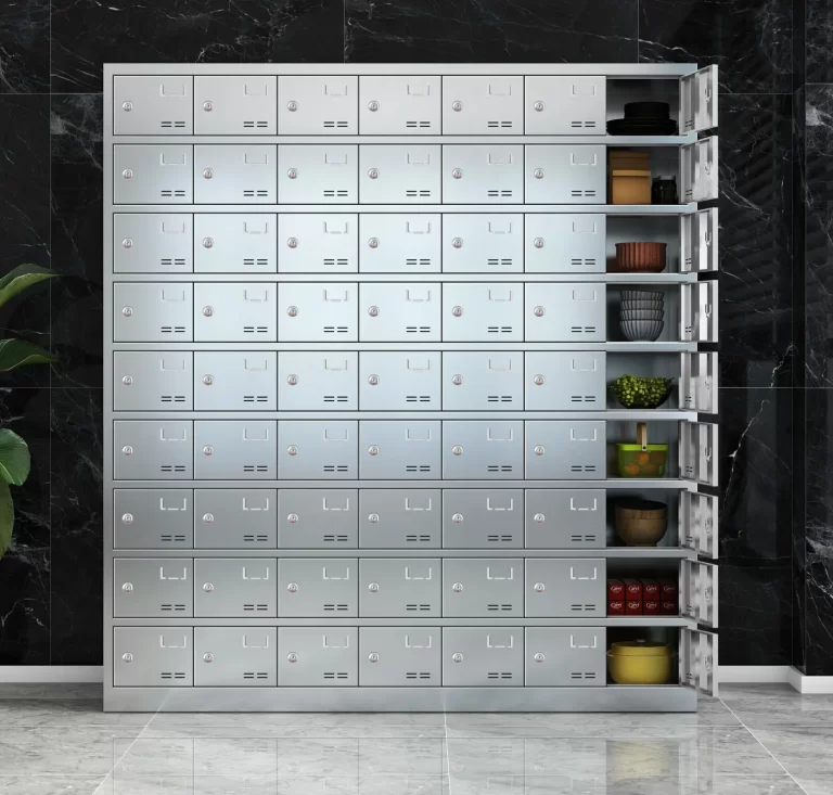 63-door stainless steel plate cabinet