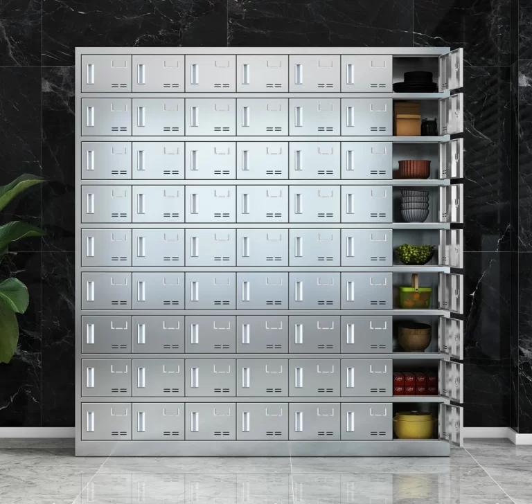 63-door stainless steel plate cabinet