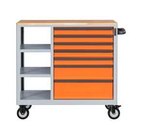 7 drawer tool cabinet trolley