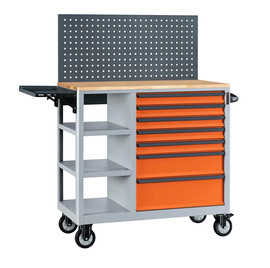 7 drawer tool cabinet trolley