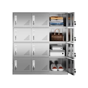 9-door stainless steel locker