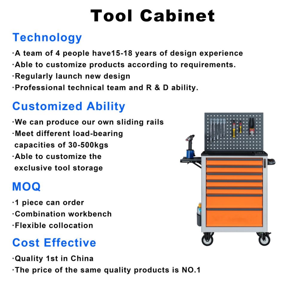 7 drawer tool cabinet trolley advantage